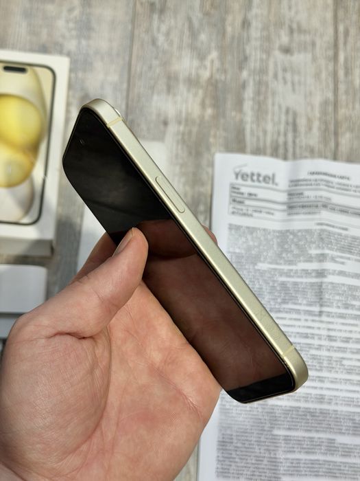 Iphone 15 128 GB - 96 % Battery Като Нов Yellow Гаранционен 28 м.