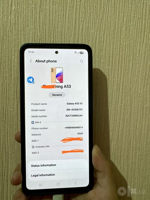 Samsung A53 sotiladi