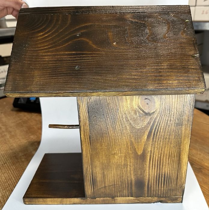 Дървена къщичка за птици ръчна изработка