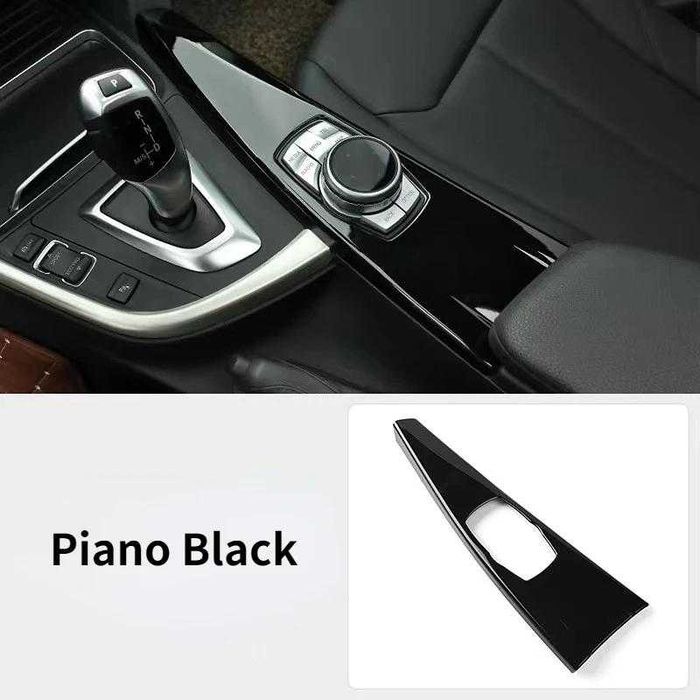 Ornament joystick navigatie negru lucios BMW Seria 3 F30 F34 4 F33 F36