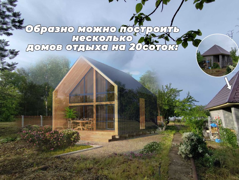 Дача, земля с баней 20сот возле базы Светлячок, Кардиологии