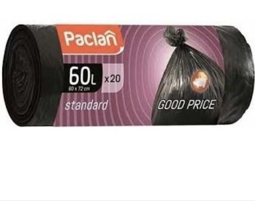 Мусорные мешки 60л 20 шт