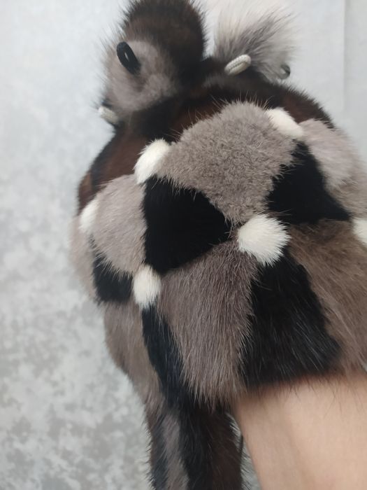 Шапка норковая для дев 3-5 лет