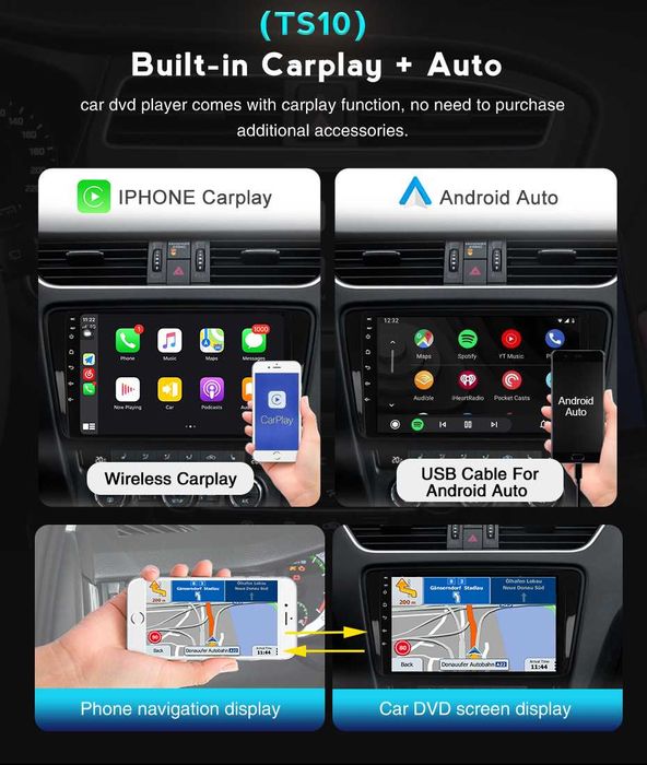 Мултимедия Android за Nissan Qashqai J10 Навигация Кашкай плеър екран