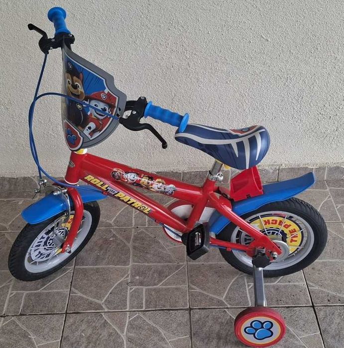 Bicicleta Paw Patrol pentru copii