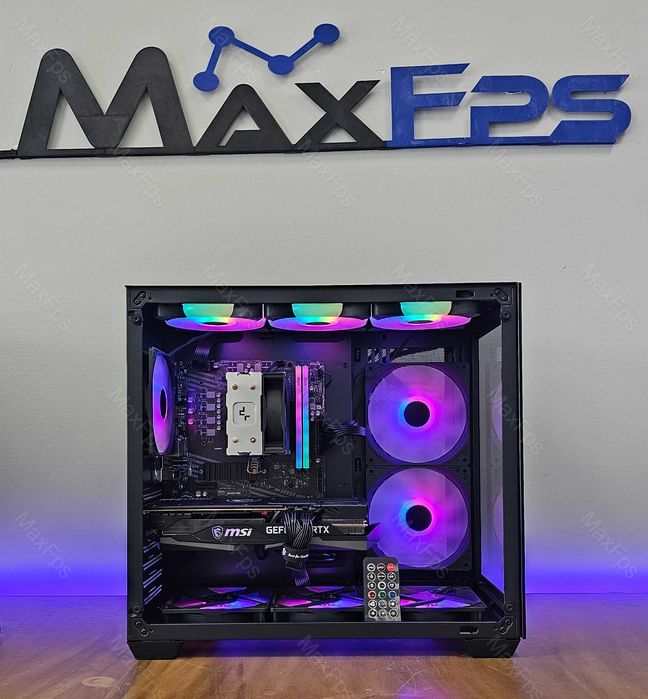 НОВО! RTX 3060TI, Ryzen 5 7500F, 32GB DDR5, 650W Геймърски компютър