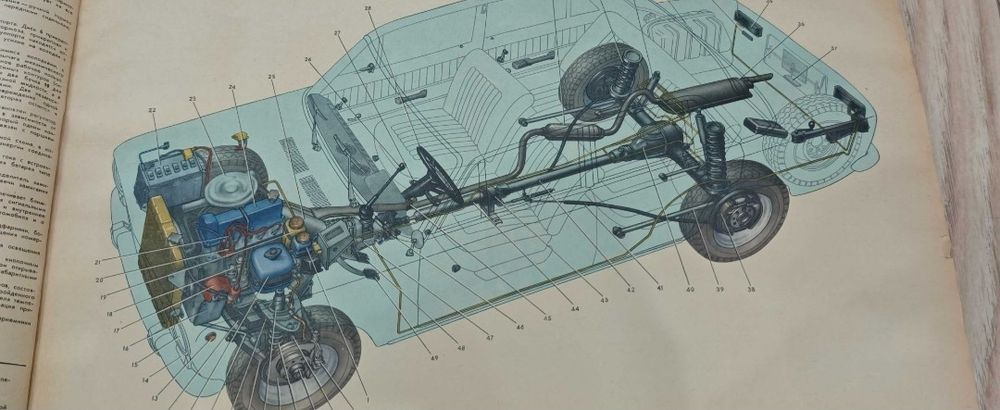 Цветен албум на автомобили "Жигули- ВАЗ 2101,02,03,Москва-77г.
