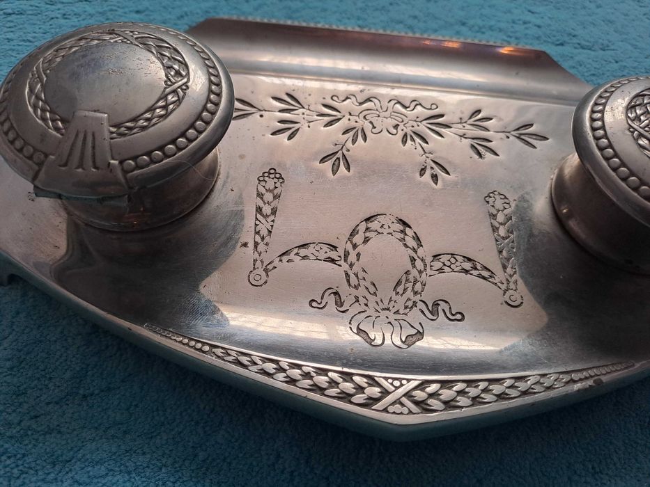 set birou calimara tusiera veche