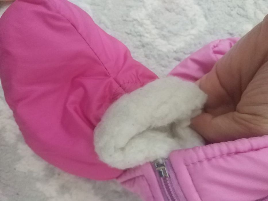 Комбинезон теплый для девочки, полностью все отстегивается