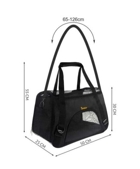 Geanta De Transport Purlov, Pentru Caini / Pisici, Curea Umar, Sac, 30