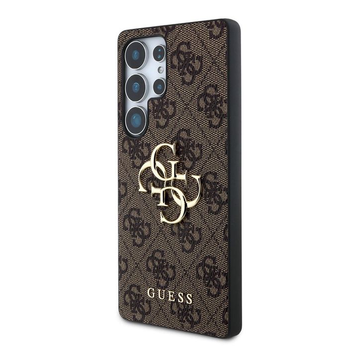 Кожен калъф GUESS Leather  Metal Logo Case за Samsung Galaxy S25 Ultra