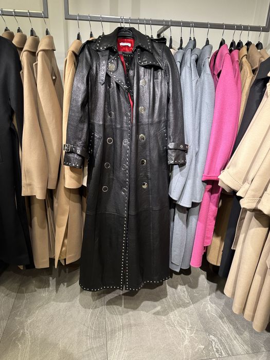 Кожаный плащ (длинная)