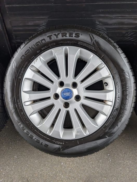 Roti 215 55 16 Anvelope cauciucuri Nokian + jante aliaj originale Ford
