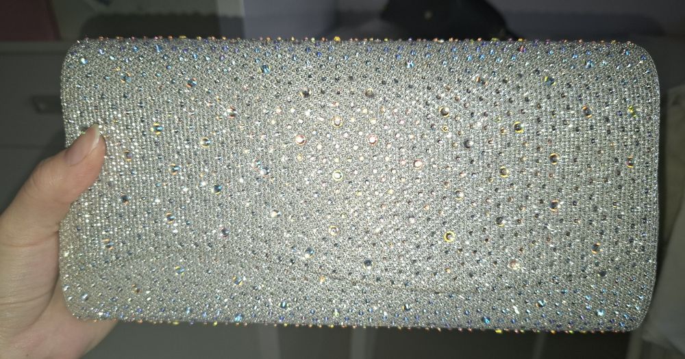 Вечерний  клатч со стразами