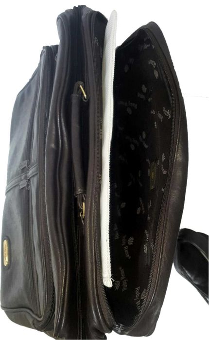 Servietă Ruby Rose din piele naturală, maro