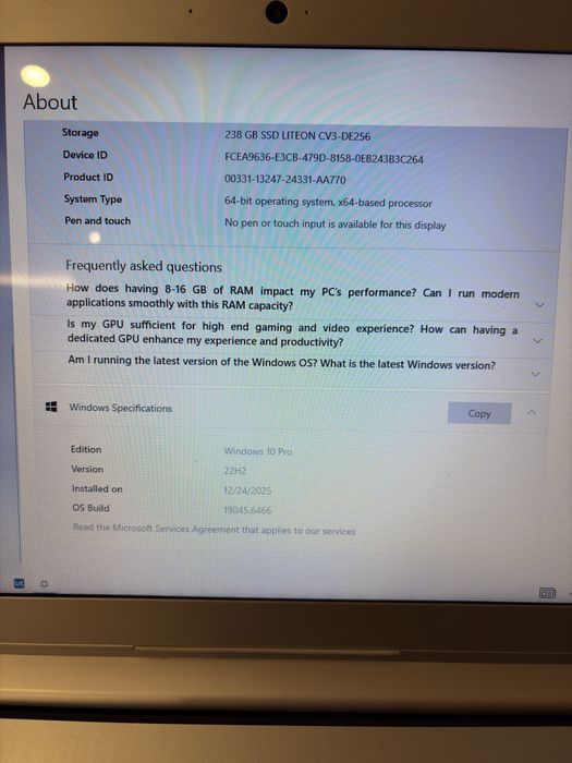 Laptop Lenovo ideaPad
