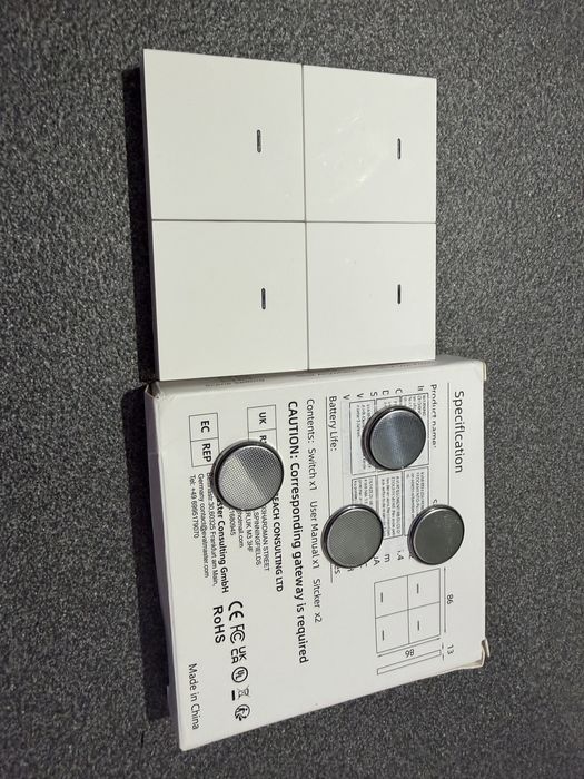 Tuya Zigbee Switch 4 Gang Scenario