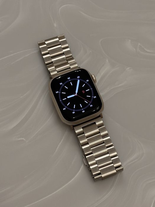 Apple watch 9, 41мм, starlight (бежевый)