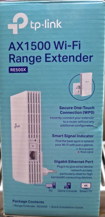 Range Extender RE 500X Wi-Fi 6