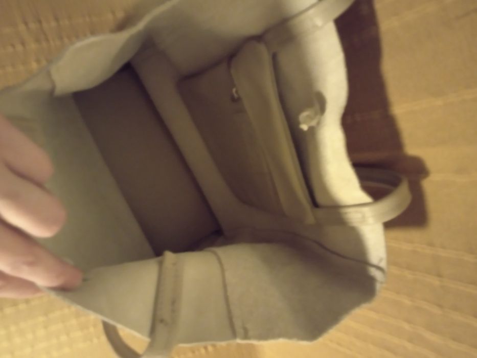 Geanta de dama, Piele naturala, Corda Beige, Bej