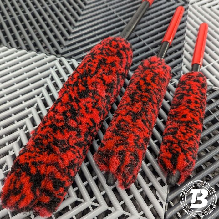 Set Profesional de 3 Perii Pentru Detailing Jante