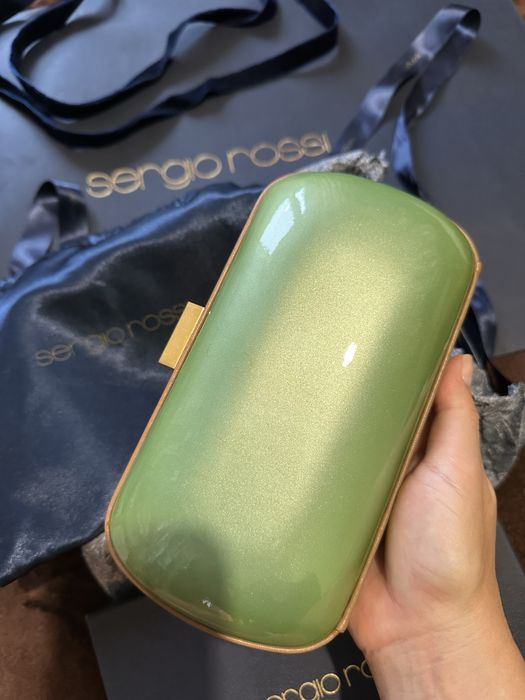 Оригинален клъч Sergio Rossi с етикет