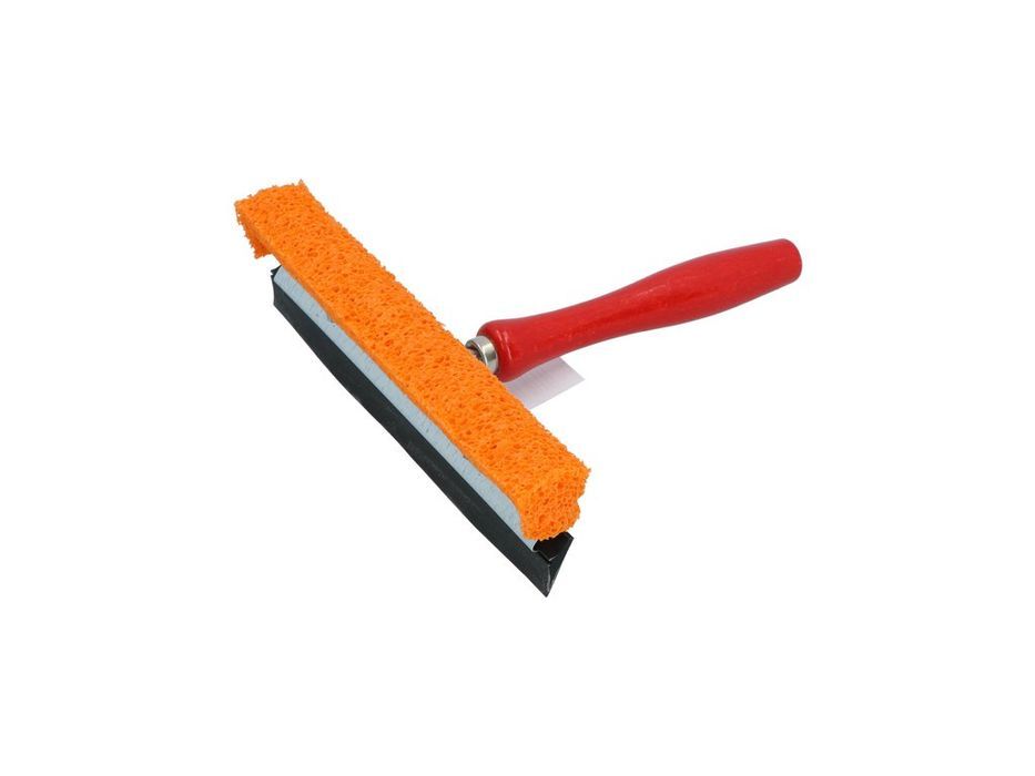 Racleta spalat geamuri auto Carpoint, cu burete din cauciuc natural si lamela cauciucata, maner din lemn, latime 22 cm