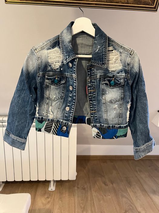 Комплект дънки с якенце