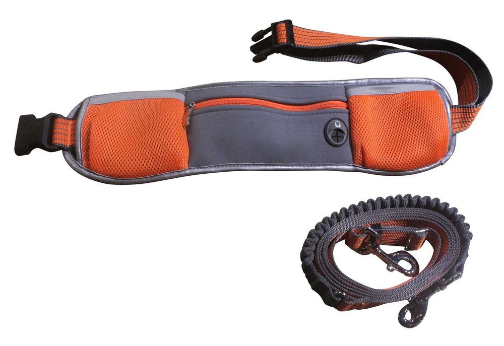 НОВ! Чанта за кръст с повод за куче до 40кг HandsFree колан с повод