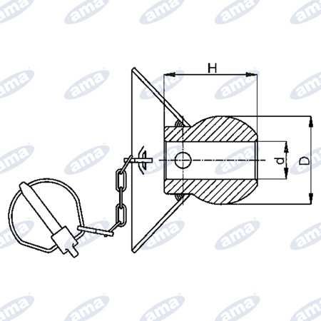 Con de ghidare categoria 2/2° 56X69 mm Ø28 ama italia