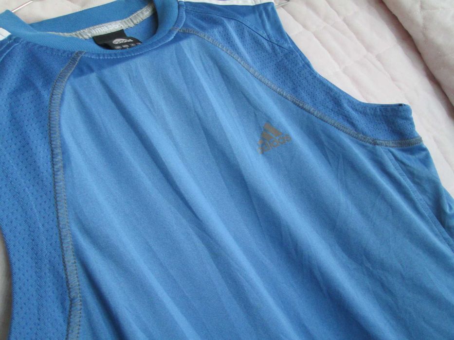 tricou albastru Adidas S