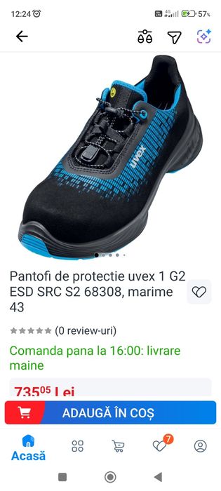 pantofi de protecție Uvex 42