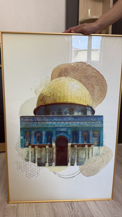 Картина с мечетью Мечеть Аль-Акса