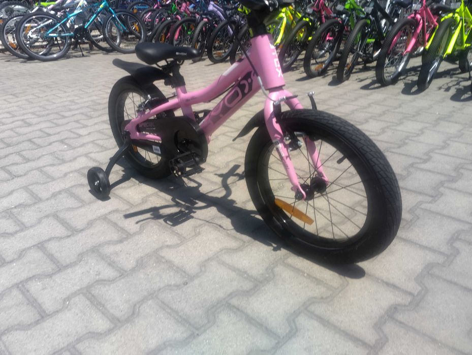 X Детски алуминиев велосипед 16" SPECIAL розов