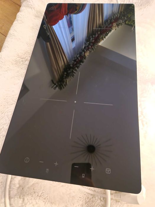 Plită Dublă Inducție IKEA TILLREDA – Portabilă, Albă, 2 zone de gătit