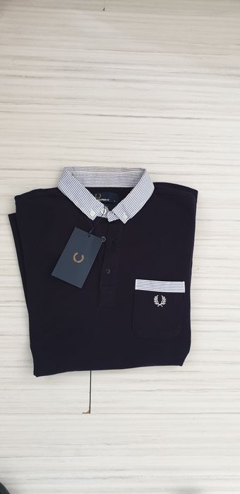 Fred Perry Pique Cotton Slim Fit Mens Size S НОВО! ОРИГИНАЛ! Мъжка Тен
