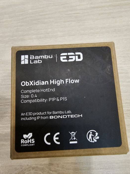 Hotend complet ObXidian High Flow pentru P1S si P1P