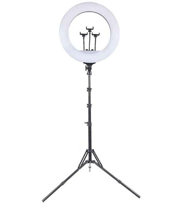 Lampa circulara led selfie Ring Light RL-18 45cm trepied telecomanda