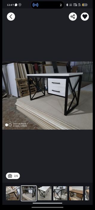 Стол офисный лофт