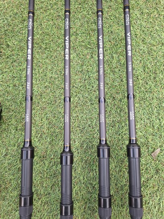 Set 4 Lansete PROFL VIPER Carp 3,6metri 3,5Lbs