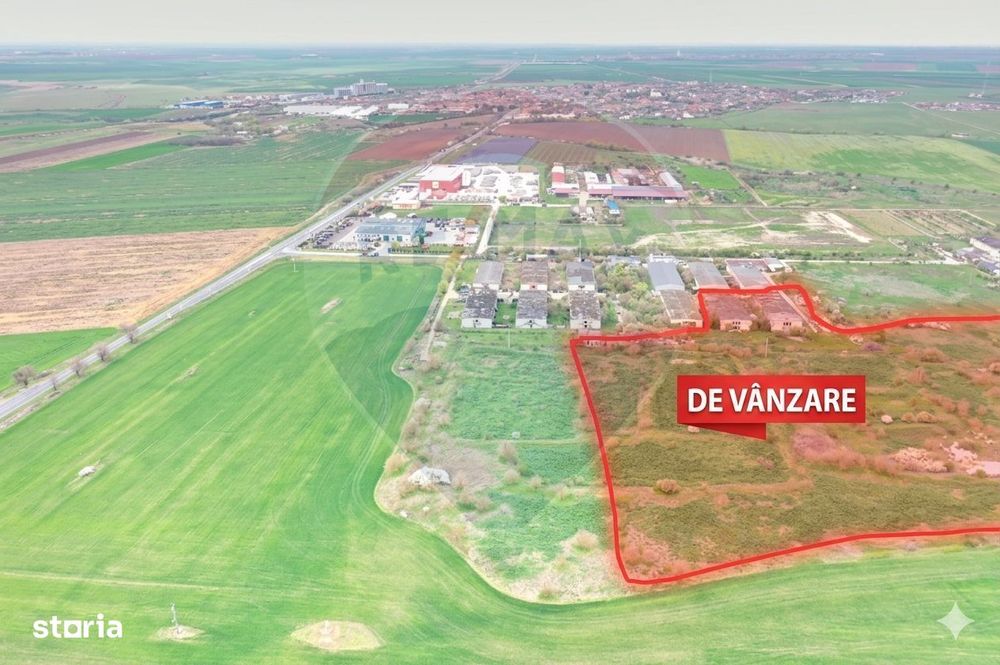 Teren intravilan 3.2 ha | Orțișoara | Zonă industrială/agrozootehnică