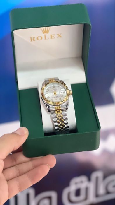 Rolex стильіндегі премиум сағат қорабымен