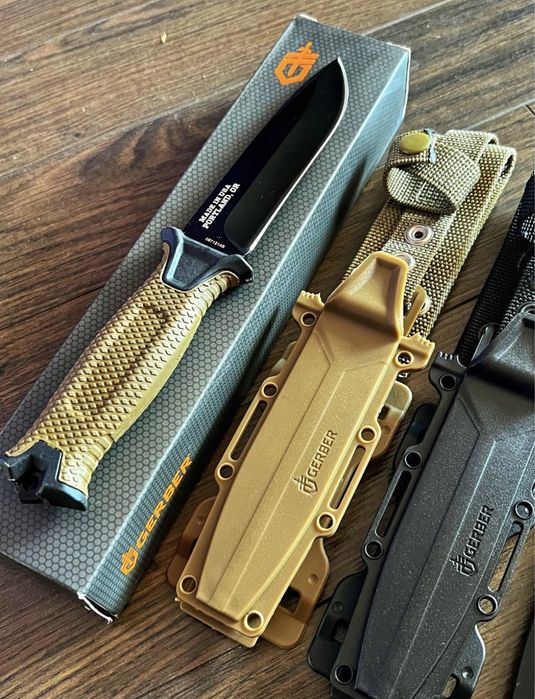 ловен нож тактически за оцеляване военен GERBER комбинирано острие