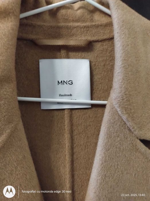 Palton mix cu lana și acrilic cu, M/L, nou