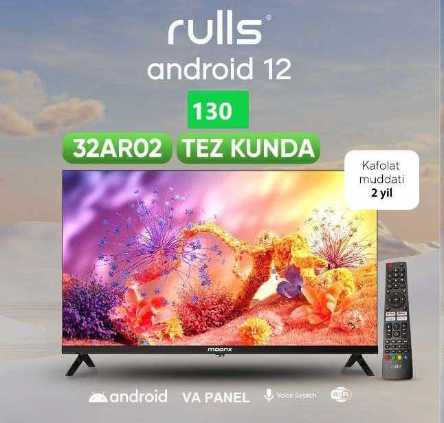 Телевизор RULLS 32*-43*/Smart TV/4KHD/Android 12/Голосовой пульт