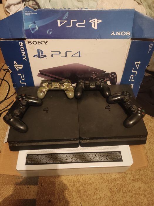 Обмен: 2x PS4 Slim + 4 геймпада на ОДНУ PS5