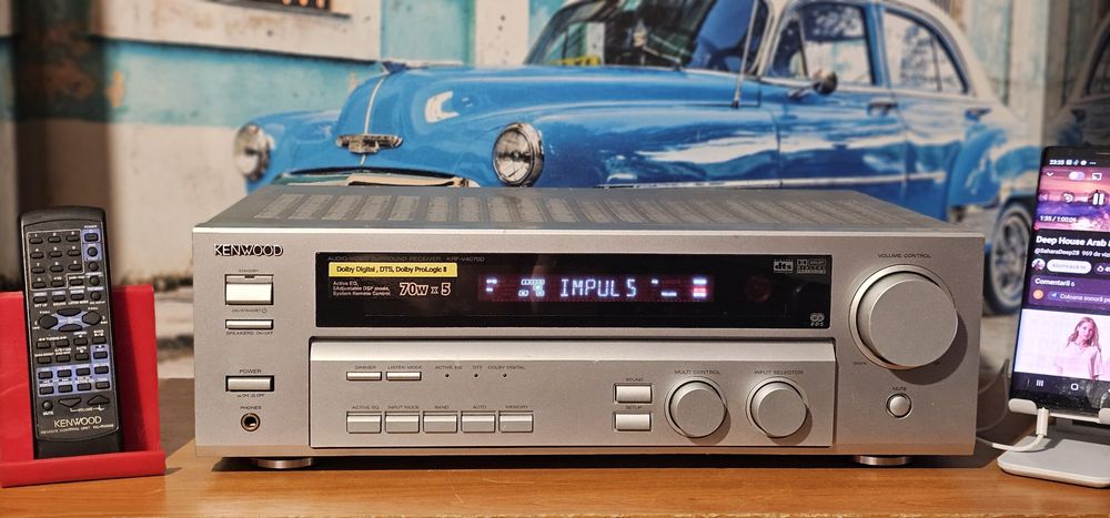 Kenwood KRF V 4070 D amplificator statie amplituner receiver pentru muzica sau filme