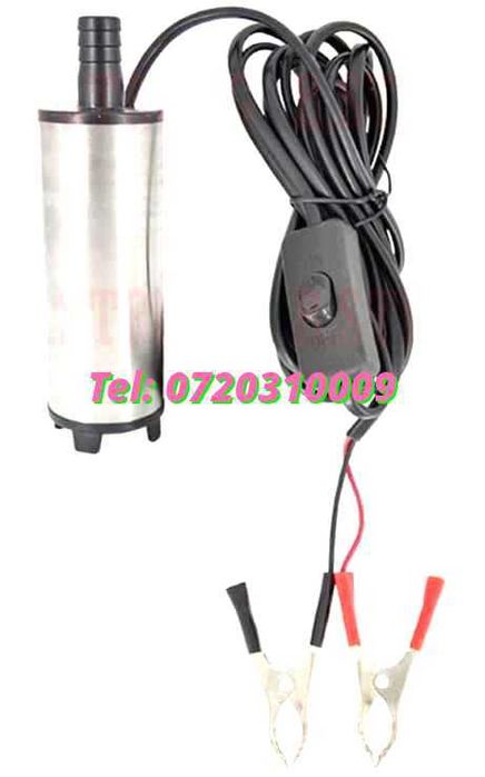 Reducere Pompa Electrica Submersibila 12v Motorina  Apa  Ulei Si Li