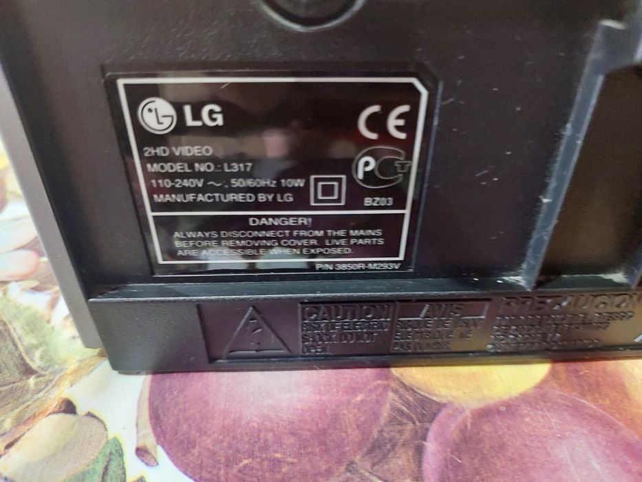 Видеомагнитофон LG модельNO L317