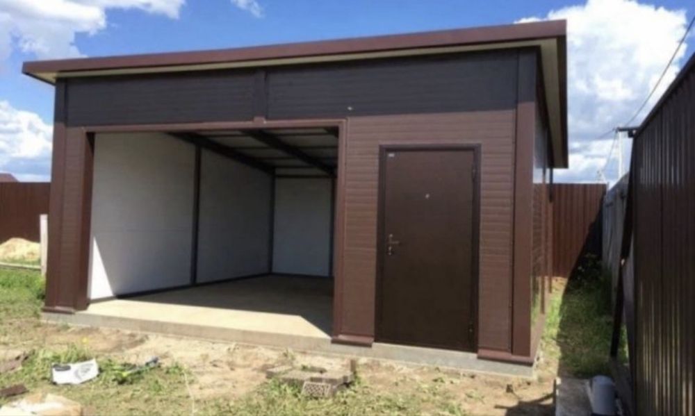 Garaje auto pe structura meralica